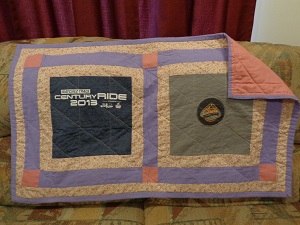 t-shirt quilt - pastel color scheme